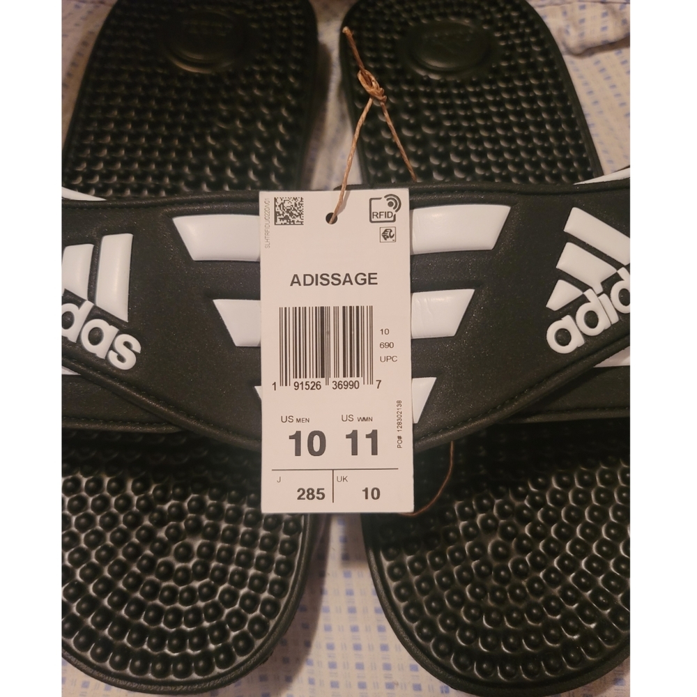 Adidas Women's Adissage Slides Sandals Size 11 - Picture 4 of 10